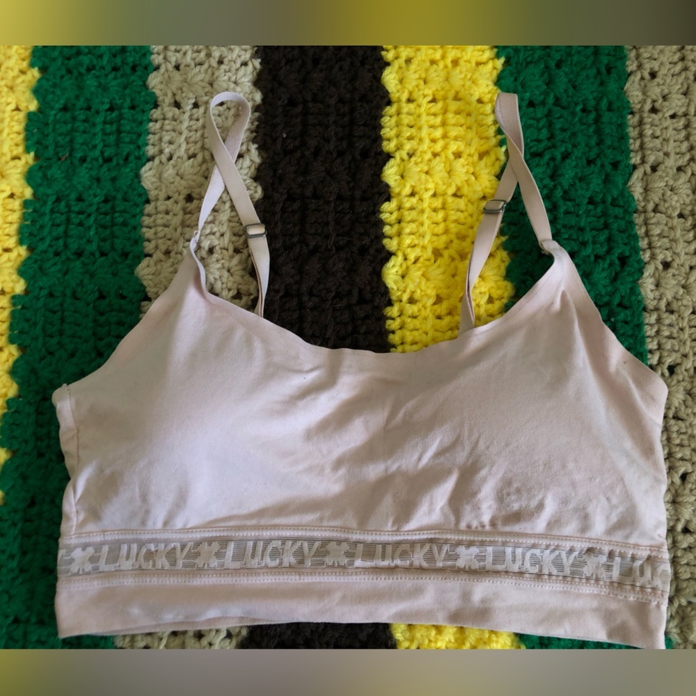 lucky brand blush beige bra Small with pads